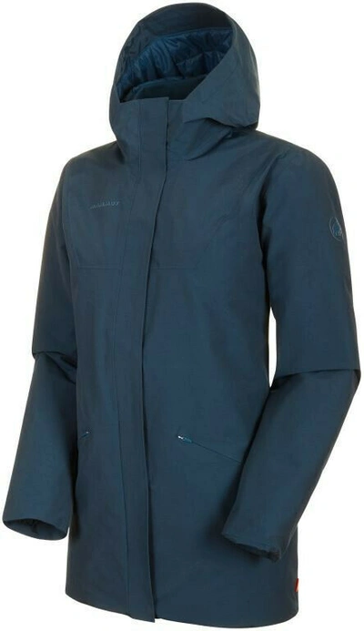 Pre-owned Mammut Womens L £300 Chamuera Waterproof Hs Thermo Parka Synthetic Down Jacket