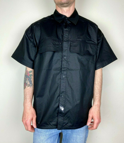 Pre-owned The North Face Mens Black Series Woven Rip-stop Ss Shirt / Black / Rrp £225