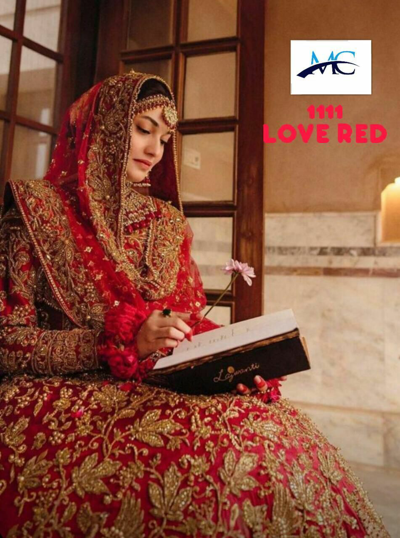 Pre-owned Handmade Red Designer Heavy Look Party Wedding Wear Special Traditional Lehenga Choli