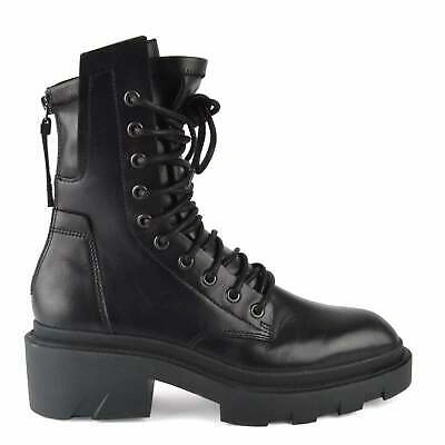 Pre-owned Ash Madness Biker Boots Black Leather