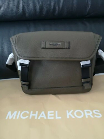 Pre-owned Michael Kors Men's  Bike Bag Cooper Colour Olive Brand