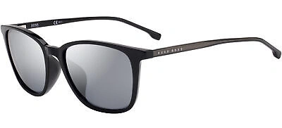 Pre-owned Hugo Boss Boss 1063/f/s Black/grey 56/19/145 Men Sunglasses