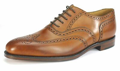 Pre-owned Loakes Buckingham Men's Handmade Leather Brogue Shoes Brown