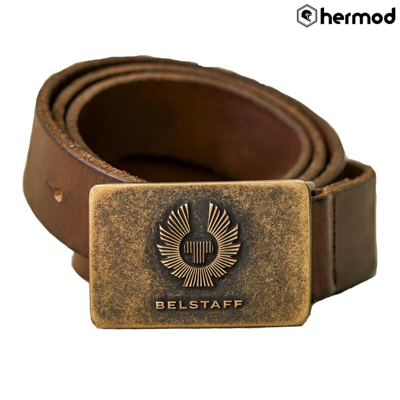 Pre-owned Belstaff Phoenix Casual Leather Belt - Dark Brown