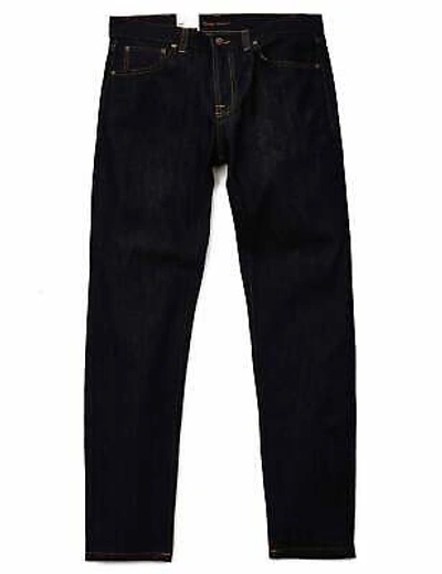 Pre-owned Nudie Jeans Men's  Gritty Jackson Denim - Dry Classic Navy