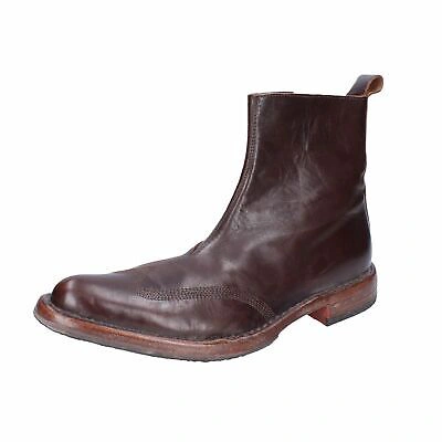 Pre-owned Moma Shoes Men  Ankle Boots Brown Leather Bh929
