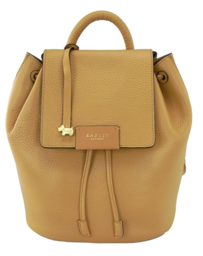 Pre-owned Radley Backpack Tan Brown Size Small To Medium Leather Ada Street Bag