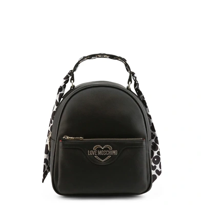 Pre-owned Moschino Love  Women's Rucksack Bag Black Jc4252pp0dkd0