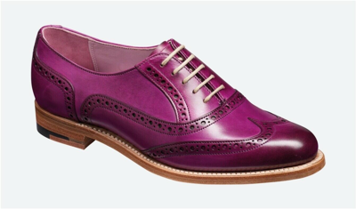 Pre-owned Barker // Fearne // Womens Purple Handmade Brogues Shoes // Reduced Was £250.00