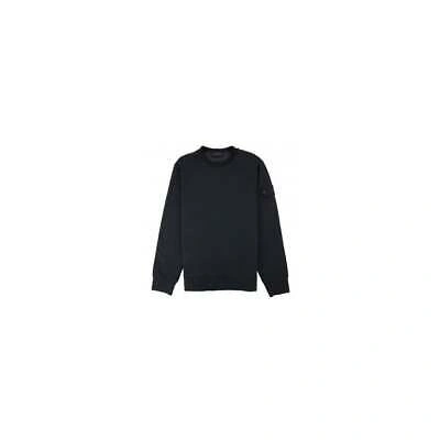 Pre-owned Stone Island Ghost Piece Cotton Fleece Black Sweatshirt
