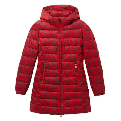 Pre-owned Desigual Women's Letras Padded Jacket Pn: 19wwewaa