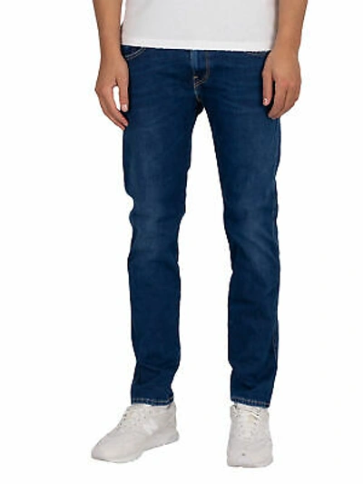 Pre-owned Replay Men's Hyperflex X-lite Slim Jeans, Blue