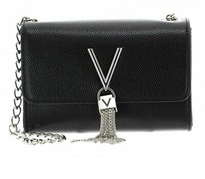 Pre-owned Valentino Garavani Valentino Bags Divina Lady Saddlebag Bag Women Black Brand