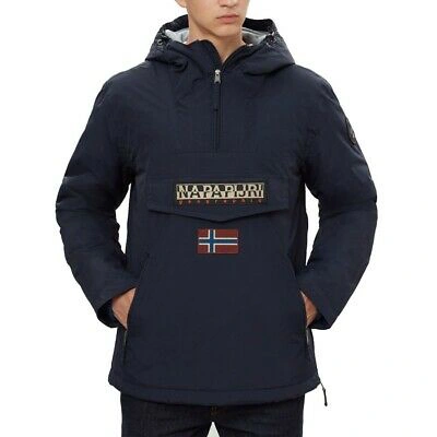 Pre-owned Napapijri Rainforest Pockets Blue N0ygnl176 Blue Mod. N0ygnl176