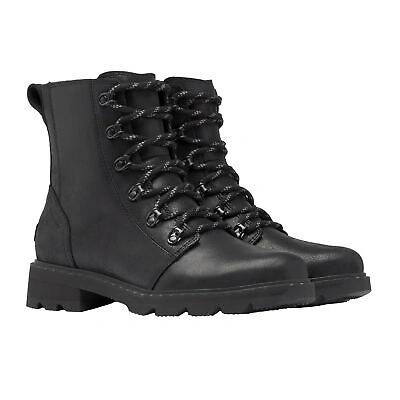 Pre-owned Sorel Lennox Lace Womens Boots - Black All Sizes