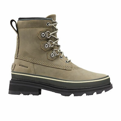 Pre-owned Sorel Lennox Street Wp Womens Boots - Sage Dark Moss All Sizes
