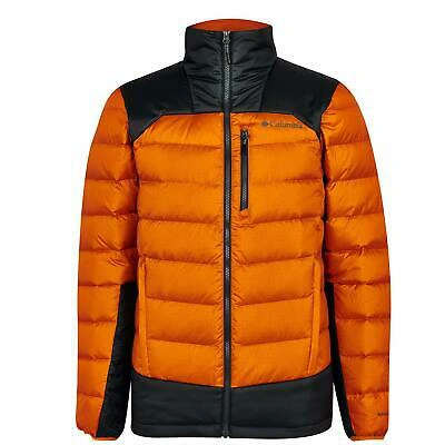 Pre-owned Columbia Mens Autumn Jacket Down Coat Top Long Sleeve Lightweight Zip Full
