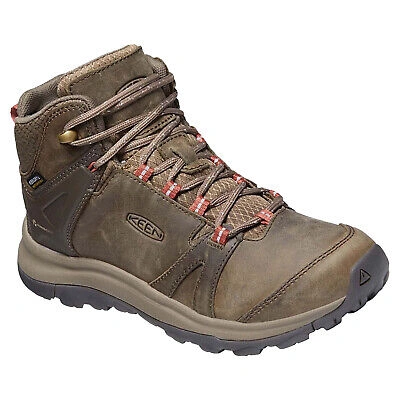 Pre-owned Keen Womens Boots Terradora Ii Mid Casual Lace-up Ankle Waterprooof Leather