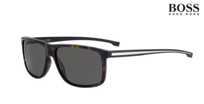 Pre-owned Hugo Boss Sunglasses 0875/s (p0inr) - Dark Havana Rrp-£195