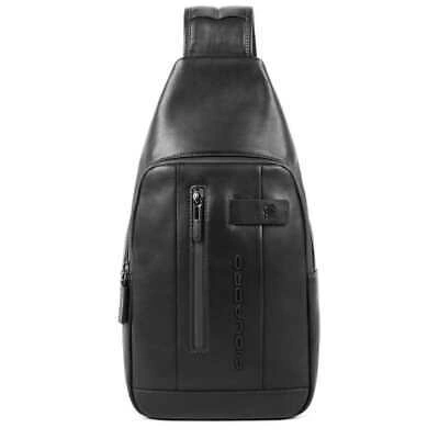 Pre-owned Piquadro Genuine  Bag Urban Male Mono Sling Black - Ca4536ub00-n