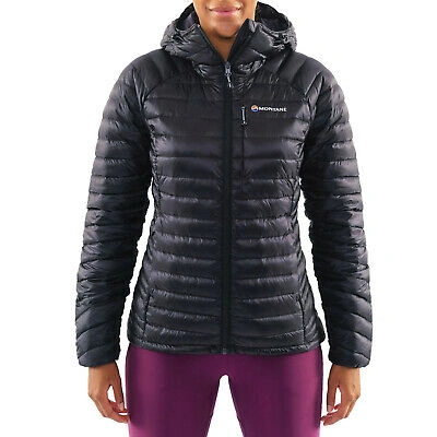 Pre-owned Montané Montane Featherlite Womens Jacket Down - Black All Sizes