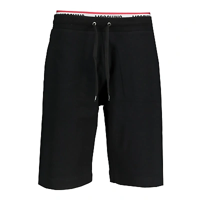 Pre-owned Moschino Tape Shorts Black