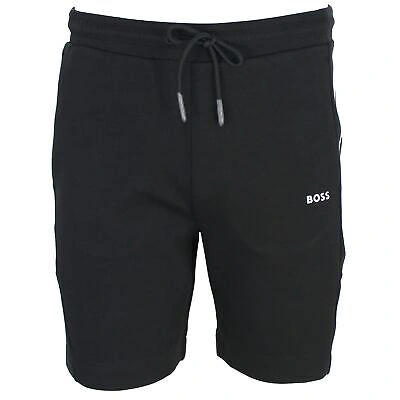 Pre-owned Hugo Boss Hadlo 1 Mens Black Sweat Shorts