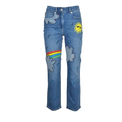 Pre-owned Moschino Love  Women's Jeans Blue 340247