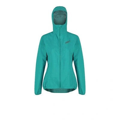 Pre-owned Inov-8 Inov8 Womens Stormshell Full Zip Jacket Top Green Sports Running Hooded