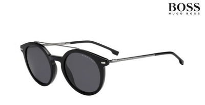Pre-owned Hugo Boss Sunglasses 0929/s (807ir) - Black / Dark Grey Rrp-£170
