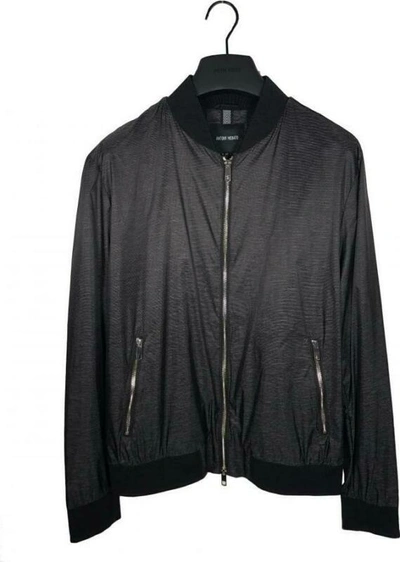 Pre-owned Antony Morato Bomber Jacket Regular Fit Ripstop Black