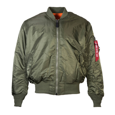 Pre-owned Alpha Industries Ma-1 Ma1 Flight Jacket Sage Green