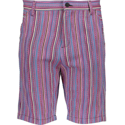 Pre-owned Moschino Love  Mens Purple Stripe Shorts - Size W33