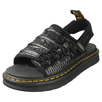 Pre-owned Dr. Martens Mura Mens Black Fashion Sandals