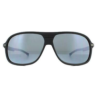 Pre-owned Hugo Boss Sunglasses Boss 1200/s 003/t4 Matte Black Silver Mirror