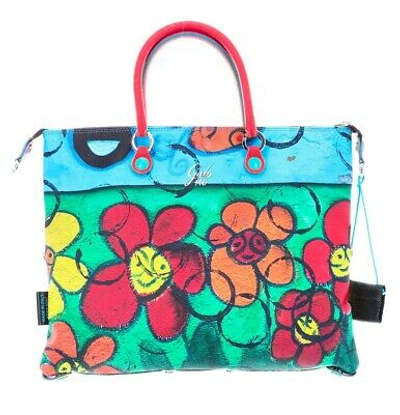 Pre-owned Gabs Bag  Leather G3 Size L Shopping Convertible Print Daisies Woman G000
