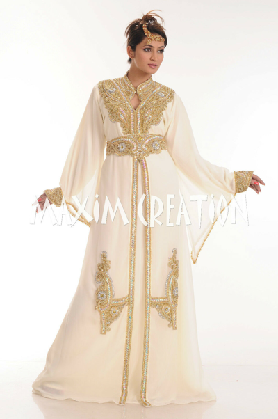 Pre-owned Maxim Creation Jalabiya Royal Moroccan Caftan Kaftan Abaya Ladies Maxi Dress Wedding Gown 3690