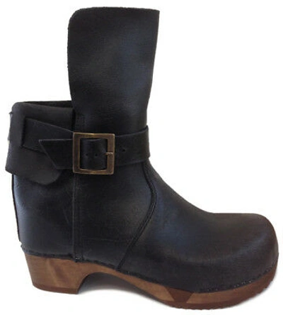 Pre-owned Sanita 'lexi Flex' Flexible Wooden Clog Boots (art:454310) - Wooden