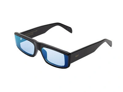 Pre-owned Retrosuperfuture Sunglasses 7x6 Issimo Black Celeste Black Blue Unisex Original