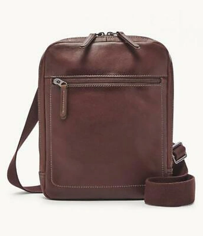 Pre-owned Fossil Workbag  Kenton Sbg1249201 Leather Brown