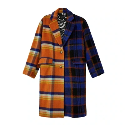 Pre-owned Desigual Women's Coat Violet 331552