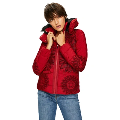 Pre-owned Desigual Women's Komoderi Padded Jacket Pn: 18wwewaf