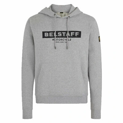 Pre-owned Belstaff Lister Fashionable Casual Wear Hoodie Grey