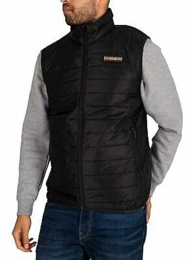 Pre-owned Napapijri Men's Acalmar Gilet, Black