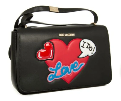 Pre-owned Moschino Women's Shoulder Bag Love  Item Jc4109pp15lt Nappa Pu