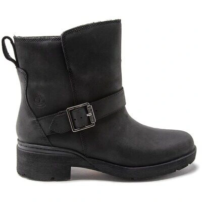 Pre-owned Timberland Womens Graceyn Waterproof Chukka Ankle Boots Black
