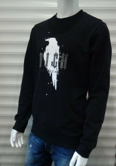 Pre-owned John Richmond Sweatshirt, Black. Hmp18020fe. Size L