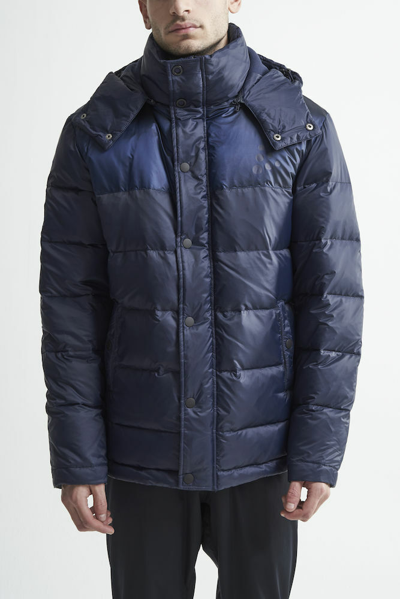 Pre-owned Clique Craft Sportswear - Down Padded Outdoor Jacket - Rrp £270 - Blue/green/s-xl