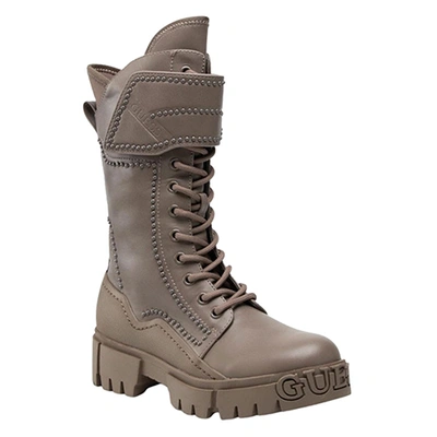 Pre-owned Guess Women's Nancia Biker Boots Pn: Fl8ncnele10