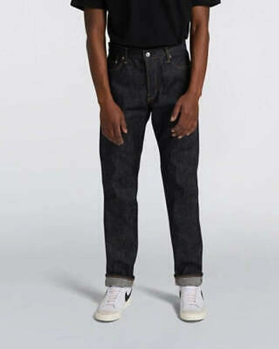 Pre-owned Edwin Made In Japan Regular Tapered Mens Jeans - 13.5oz Nihon Menpu Dark Pure In